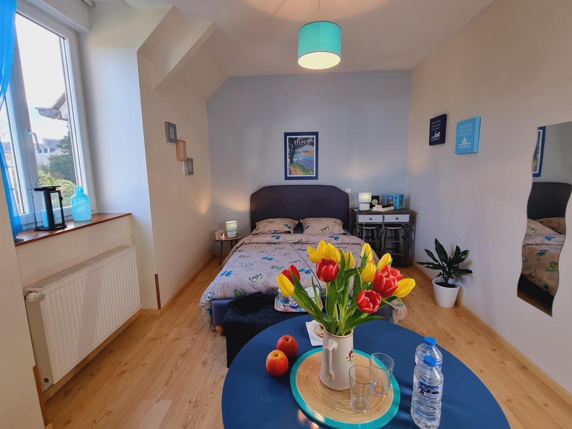 Chambres D'Hotes "Le Clos De La Baie" パンポル 部屋 写真
